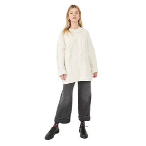 Free People ‘Leslie’ cable knit oversized sweater.